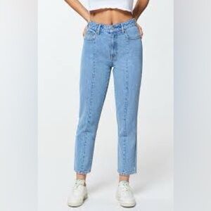 Pacsun Mom Jean Womens 28 Tapered Leg Denim Jeans Blue